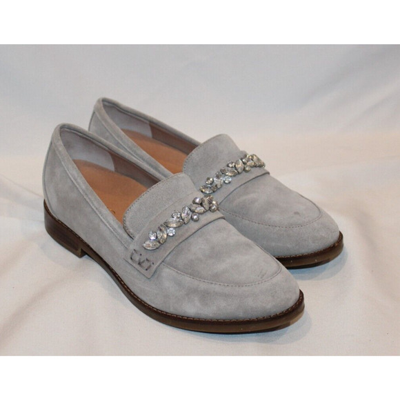 Vionic‎ Willa Wedge Women's Leather Slip-on Loafer SZ 7 GRAY NIB - Picture 3 of 8